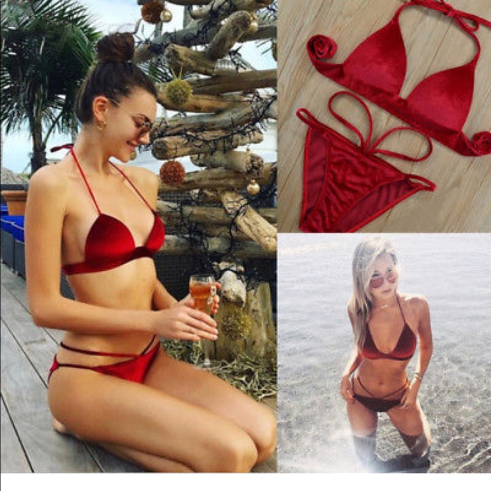 Brand new velvet bikini